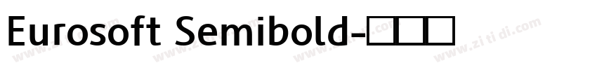 Eurosoft Semibold字体转换